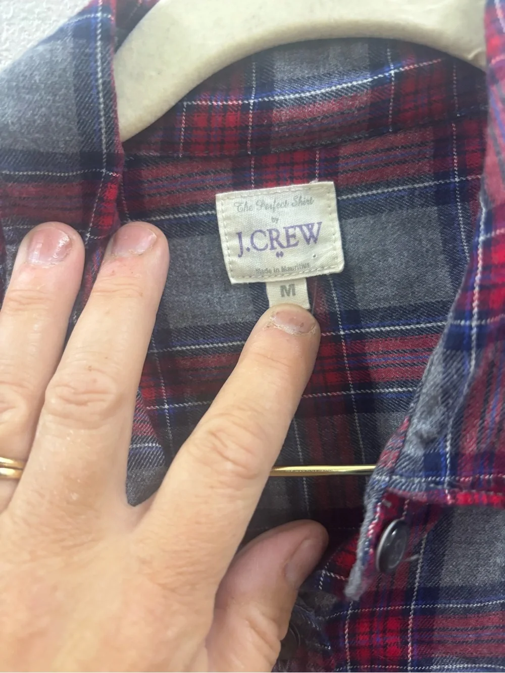 J. Crew lightweight plaid